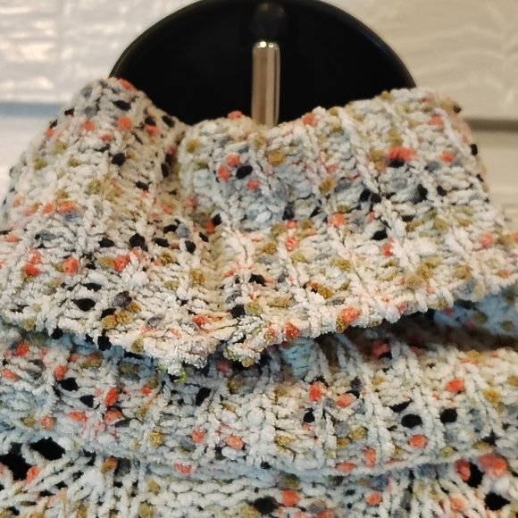 Moon & Madison Confetti Sweater Sz Extra Small Cowl Neck Multicolor Cozy - Picture 9 of 12